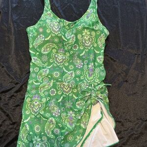 EoMenie Green Paisley Swimsuit
